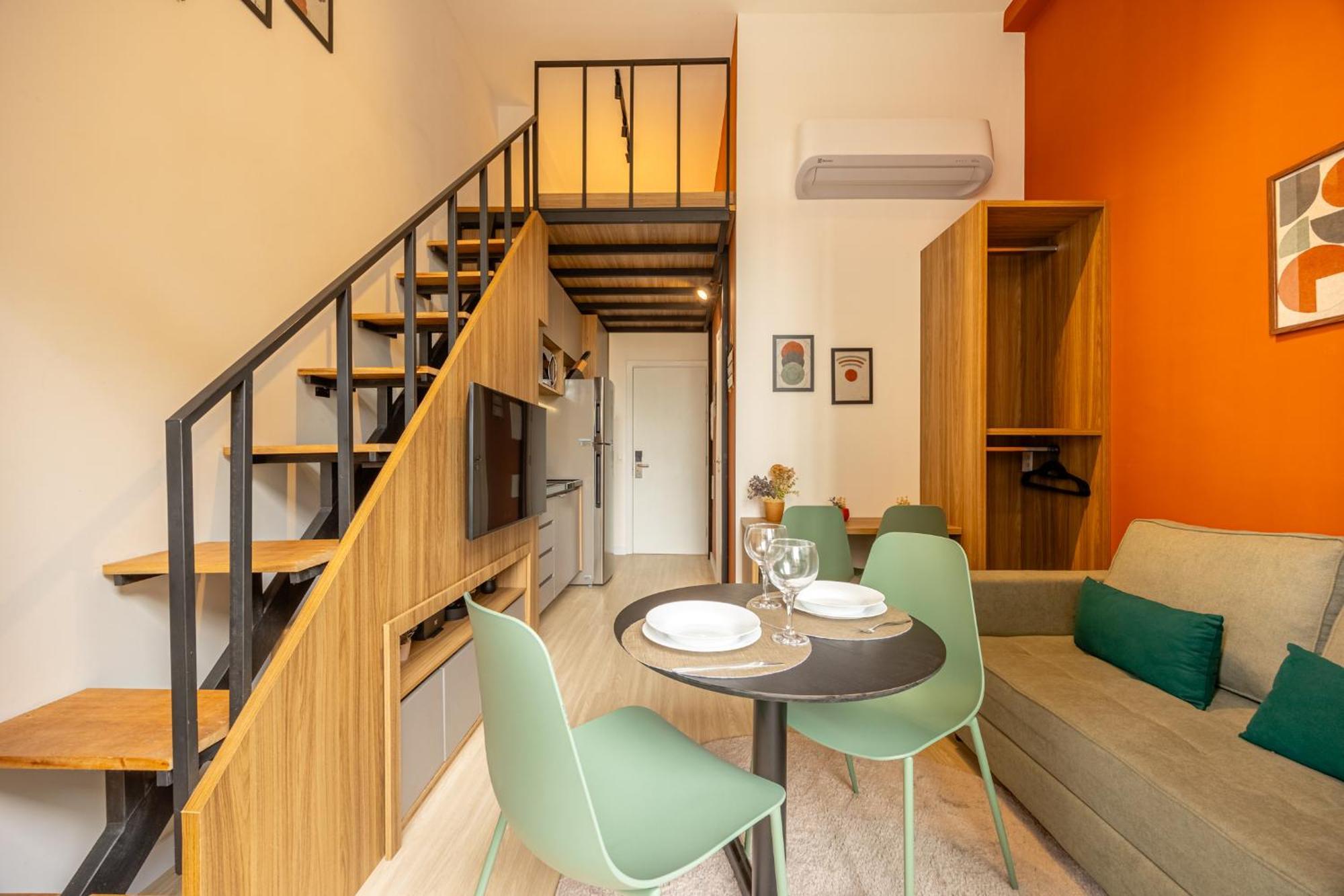Apartamento Easy Star - Belo Com Mezanino No Coracao Do Brooklin - Mo01i *